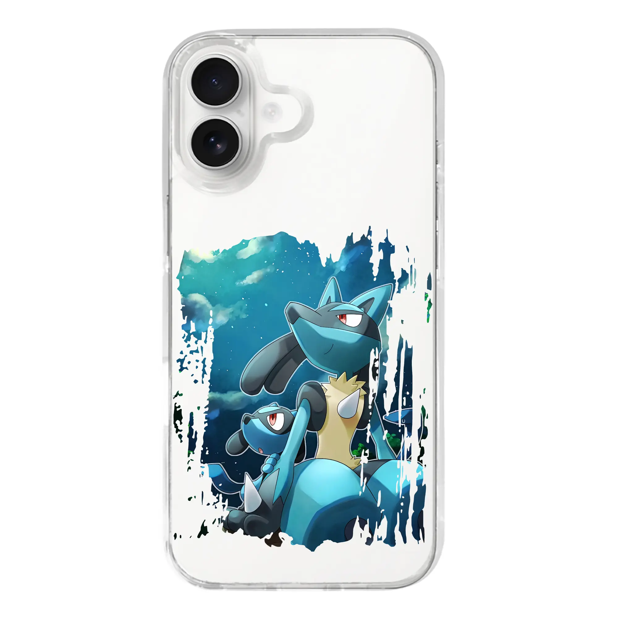 ポケモン グッズ,ルカリオ - iPhone 17シリーズ 透明スマホケース – 薄型・耐衝撃・精密フィット保護カバー